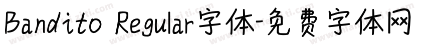 Bandito Regular字体字体转换